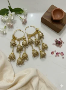 Traditional Gold Multi-Jhumka Bridal Kalire Set