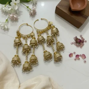 Traditional Gold Multi-Jhumka Bridal Kalire Set