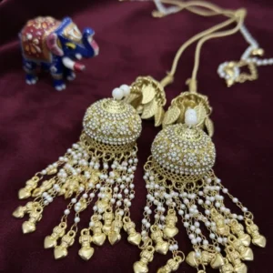 Kaleere Heart charm pearl latkan